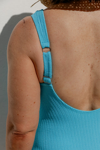 Sorrento Core Support One Piece Swim - Blue Lagoon Texture