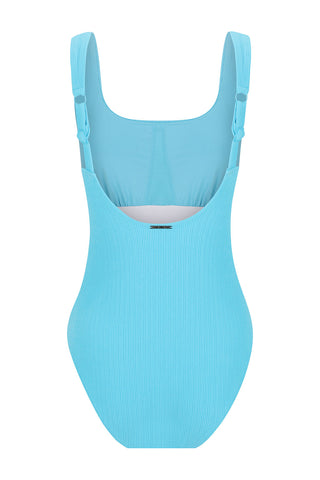 Sorrento Core Support One Piece Swim - Blue Lagoon Texture