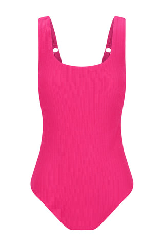 Sorrento Core Support One Piece Swim - Raspberry Texture