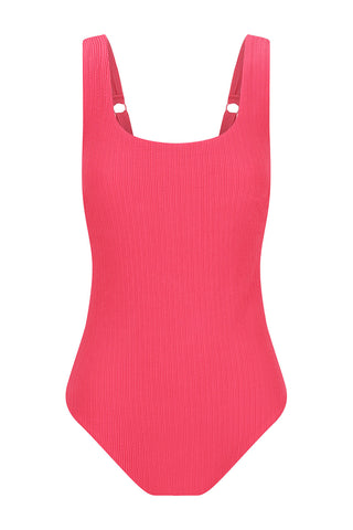 Sorrento Core Support One Piece Swim - Raspberry Texture