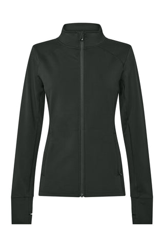 Thermal Sports Long Sleeve Zip Top - Khaki