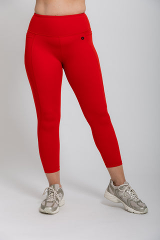 Training Pocket Move 7/8 Legging - Red