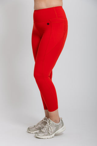 Training Pocket Move 7/8 Legging - Red