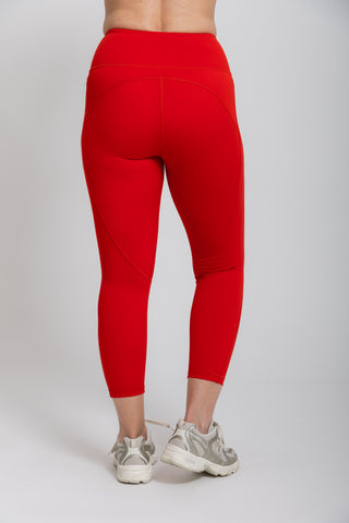 Training Pocket Move 7/8 Legging - Red