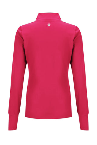 Zip Through Base Jacket - Raspberry