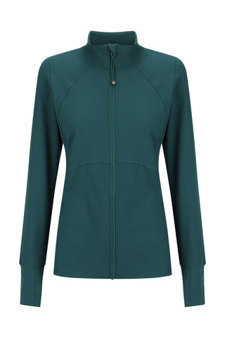 Zip Through Base Jacket - Teal