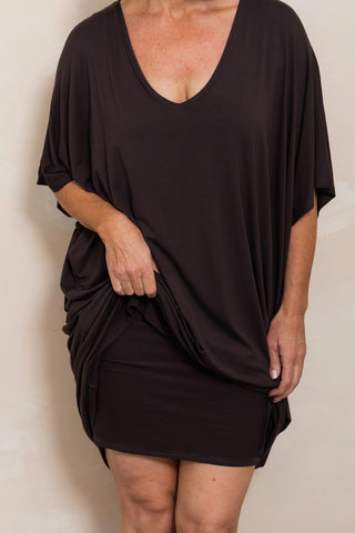 Bamboo Kaftan - Espresso
