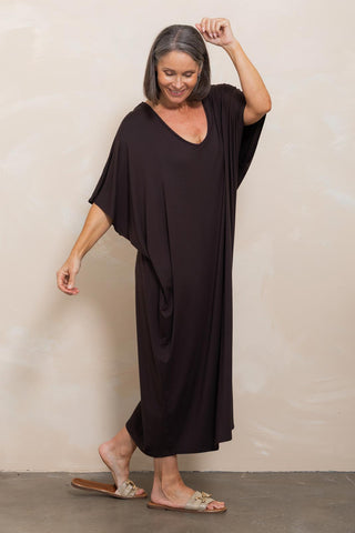 Bamboo Kaftan - Espresso