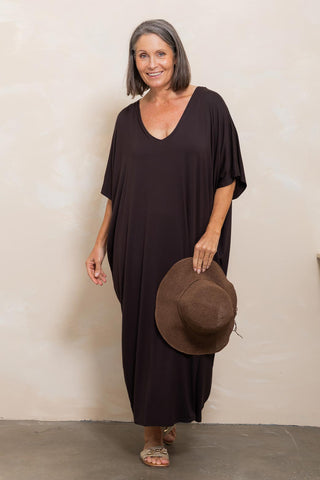 Bamboo Kaftan - Espresso