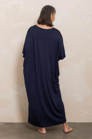 Bamboo Kaftan - Navy