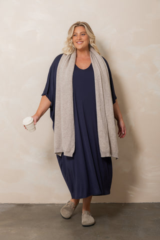 Bamboo Kaftan - Navy