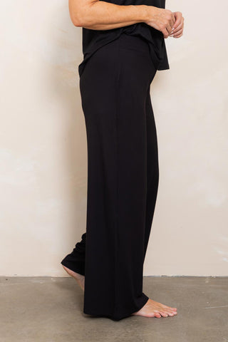 Bamboo Palazzo Pant - Black - Active Truth - Image 4