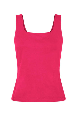 Base Shelf Bra Tank - Raspberry