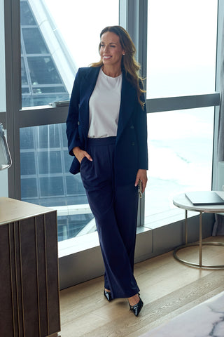 Oversized Blazer - Navy