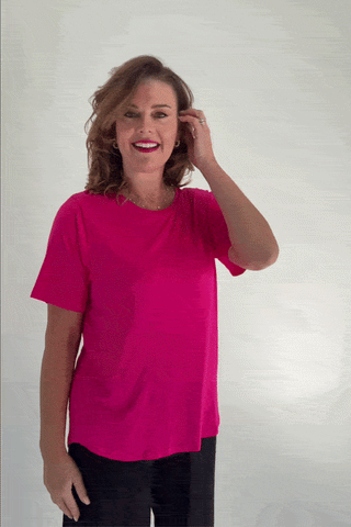 Model wears a S