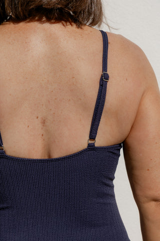 Coolum Core Support One Piece Swim - Navy Texture
