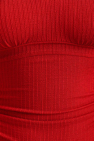 Coolum Core Support One Piece Swim - Red Texture