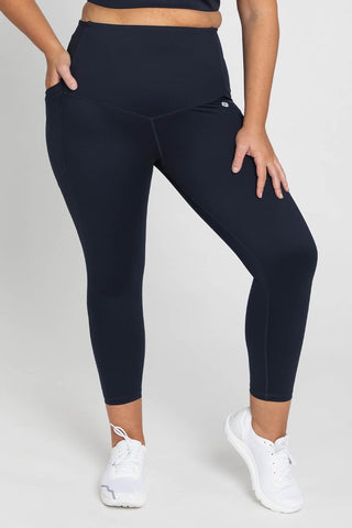 Core Pocket 7/8 tight in Navy, Core Support tight, Active Truth