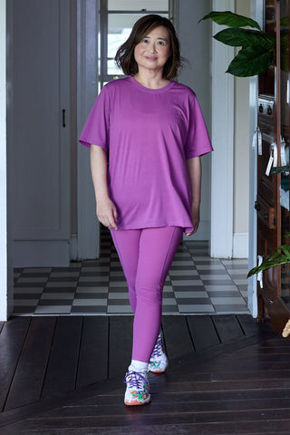 Christina wears a size M