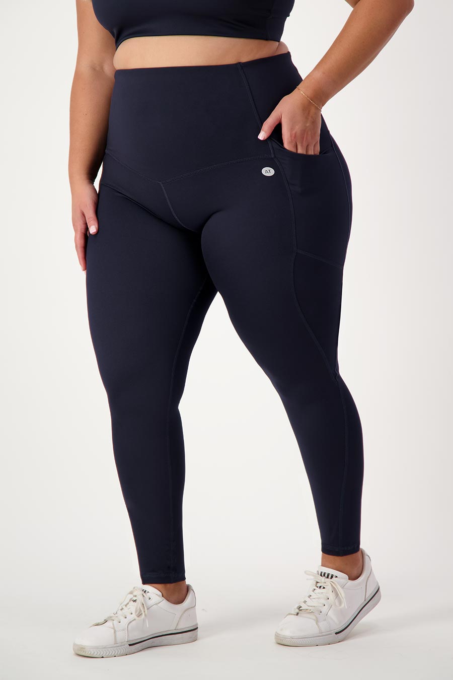 Core Pocket Full Length Tight - Midnight Blue