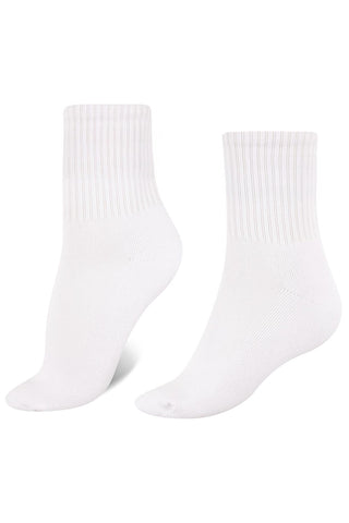 1/4 Crew Socks - White White