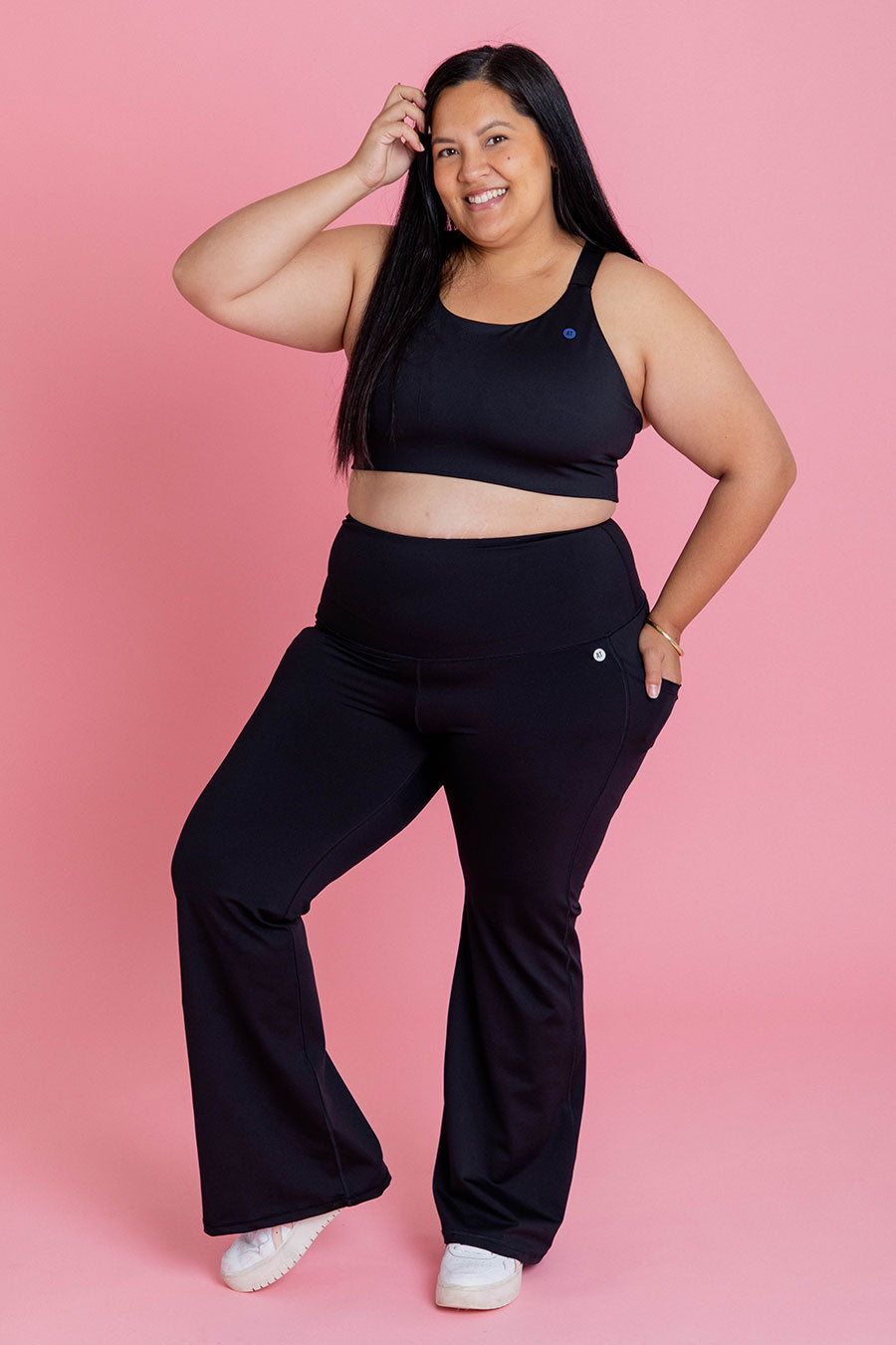 Pocket Flare Full Length Tight - Black from Active Truth™
