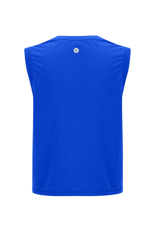 Perform Lightweight Cropped Tank - Indigo