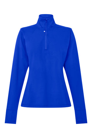 Quarter Zip Base Top - Indigo