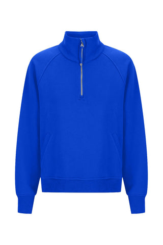 Rec Organic Fleece Half Zip Jumper - Indigo