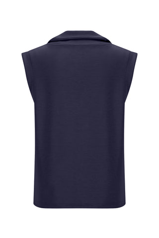 Softluxe Tank with Zip - Navy
