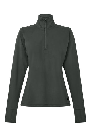 Thermal Quarter Zip Top - Khaki