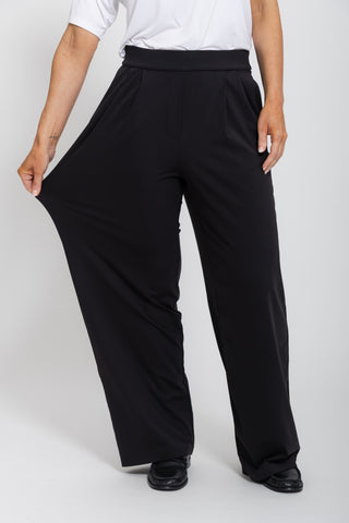 Motion Wide Leg Tailored Pant - Black
