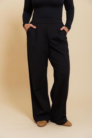 Motion Wide Leg Tailored Pant - Black - Active Truth - Image 4