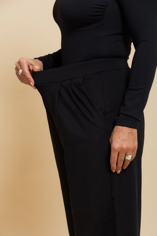 Motion Wide Leg Tailored Pant - Black
