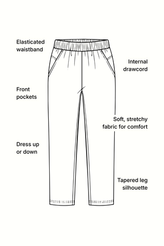 Motion Pull On Pant - Black