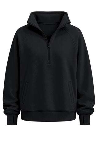 Offline Quarter Zip Jumper - Black
