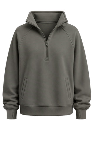 Offline Quarter Zip Jumper - Khaki