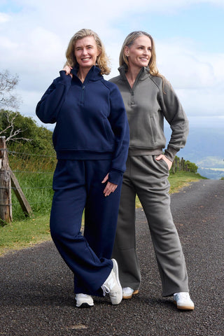 Offline Quarter Zip Jumper - Navy