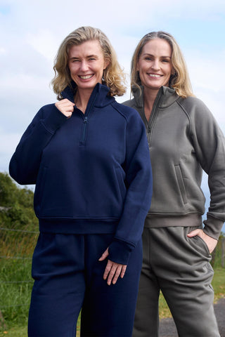 Offline Quarter Zip Jumper - Navy