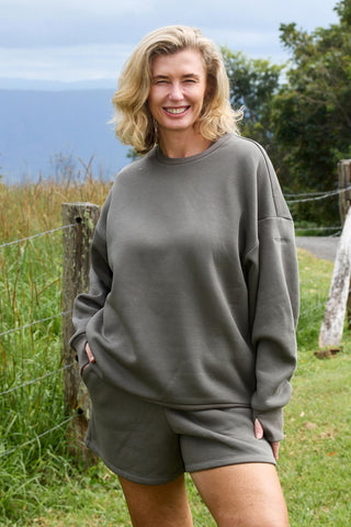 Model wears a size S. She is a size 10 and 165cm tall.