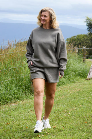 Model wears a size S. She is a size 10 and 165cm tall.