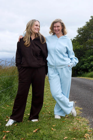 Offline Wide Leg Track Pant - Cool Blue