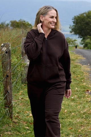 Offline Zip Front Hoodie - Espresso