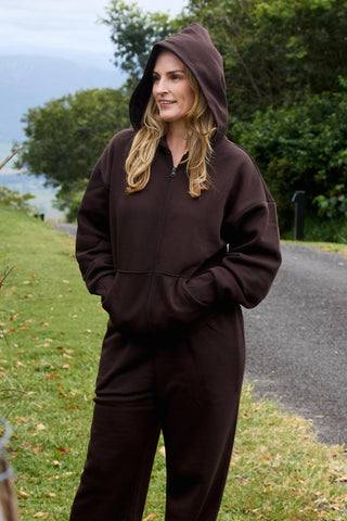 Offline Zip Front Hoodie - Espresso
