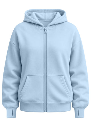 Offline Zip Front Hoodie - Cool Blue