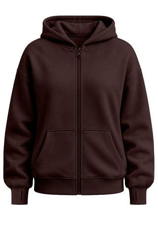 Offline Zip Front Hoodie - Espresso