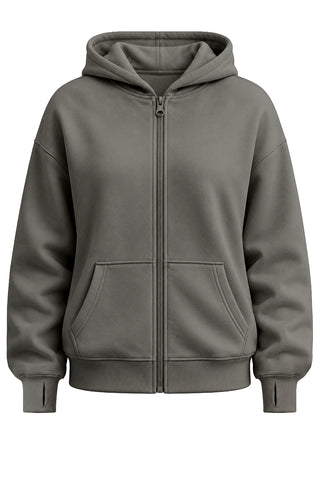 Offline Zip Front Hoodie - Khaki