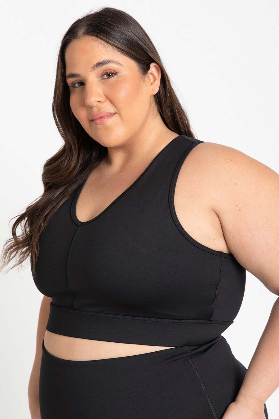 ANKO Size 8 Black Activewear Crop Top Bra