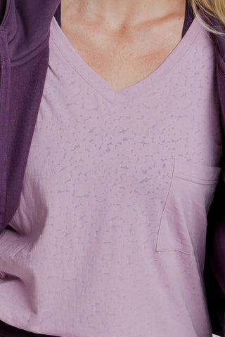 Pocket T-Shirt - Burnout Purple