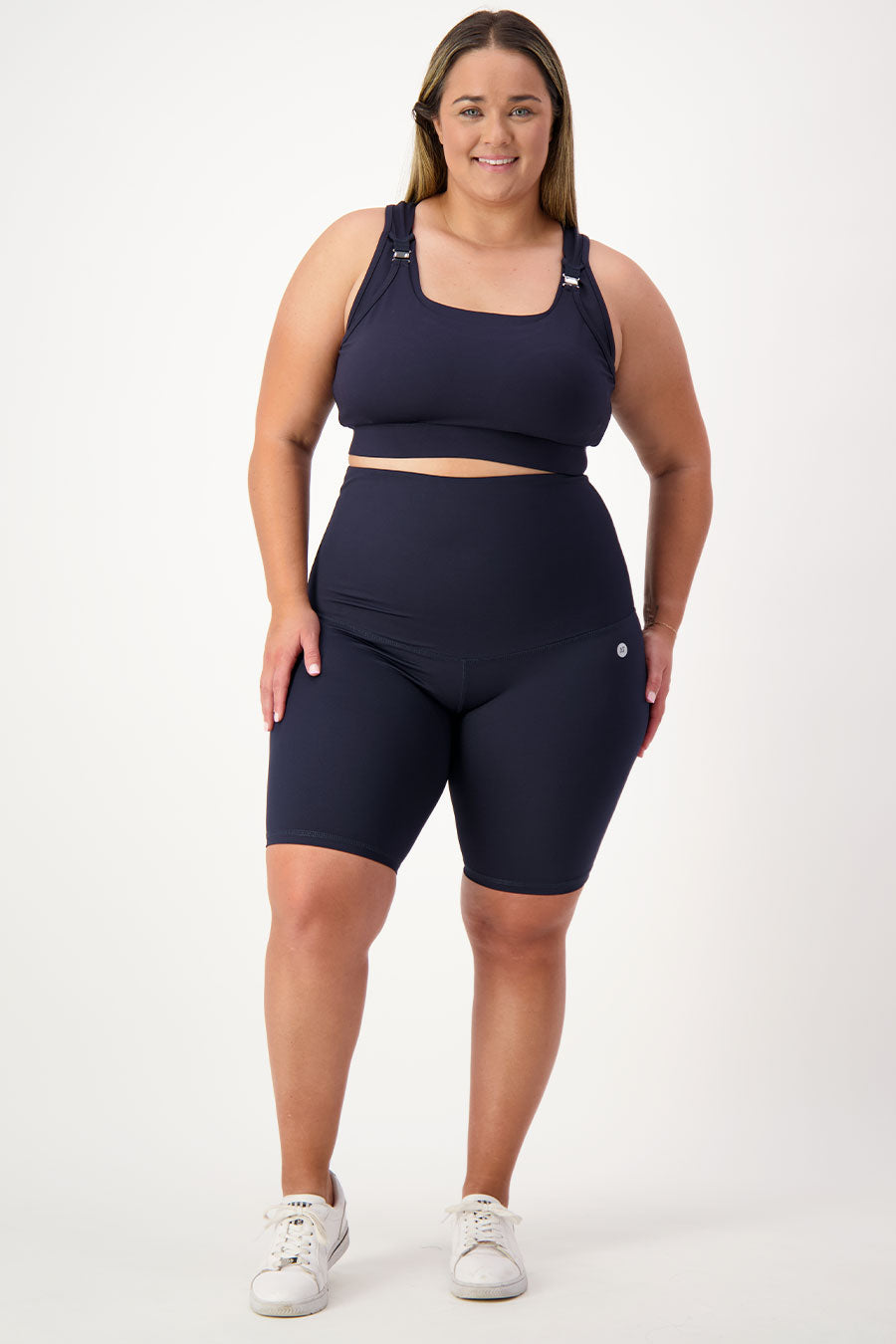 Postnatal Recovery Bike Short - Midnight Blue